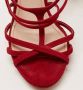 Miu Pre-owned Suede sandals Red Dames - Thumbnail 7