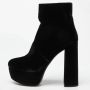 Miu Pre-owned Velvet boots Black Dames - Thumbnail 2