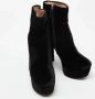 Miu Pre-owned Velvet boots Black Dames - Thumbnail 4