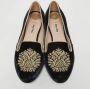 Miu Pre-owned Velvet flats Blue Dames - Thumbnail 3