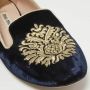 Miu Pre-owned Velvet flats Blue Dames - Thumbnail 7