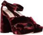 Miu Pre-owned Velvet heels Red Dames - Thumbnail 4