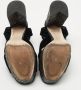 Miu Pre-owned Velvet sandals Black Dames - Thumbnail 6
