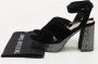 Miu Pre-owned Velvet sandals Black Dames - Thumbnail 9