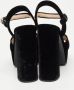 Miu Pre-owned Velvet sandals Black Dames - Thumbnail 5
