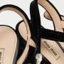 Miu Pre-owned Velvet sandals Black Dames - Thumbnail 8