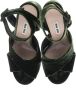 Miu Pre-owned Velvet sandals Green Dames - Thumbnail 5