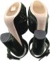 Miu Pre-owned Velvet sandals Green Dames - Thumbnail 7