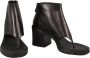Miu Leren Rubberen Zoolschoenen Black Dames - Thumbnail 4