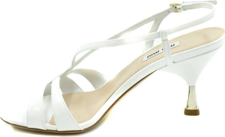 Miu Boho Chic Zomer Sandalen Wit Dames