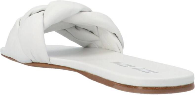 Miu Witte Sandalen Ss22 Collectie Wit Dames