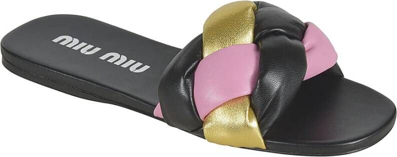 Miu Czarny Sandalen Stijlvol en Trendy Zwart Dames