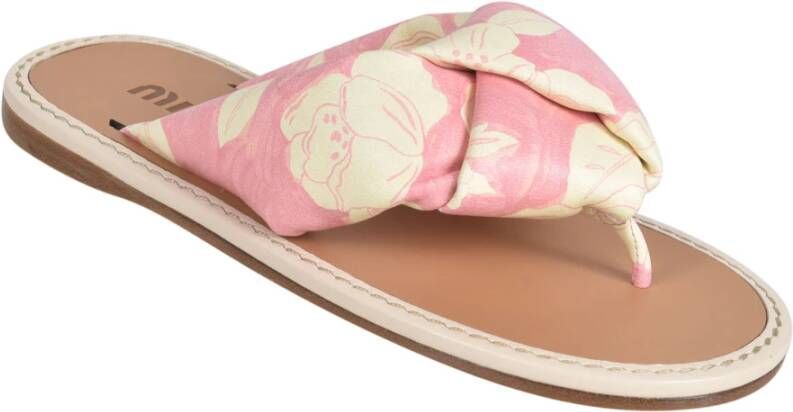 Miu Lichtroze Sandalen Roze Dames