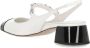 Miu Witte Leren Kettingpompen White Dames - Thumbnail 3