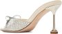 Miu Slippers & Mules Leather Crystals Mules in zilver - Thumbnail 2