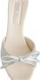 Miu Slippers & Mules Leather Crystals Mules in zilver - Thumbnail 3