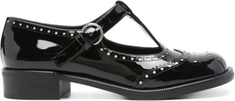 Miu Zwarte Leren Mary Jane Pumps