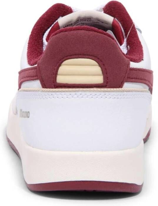 Mizuno City Shoes White Burgundy Sneakers