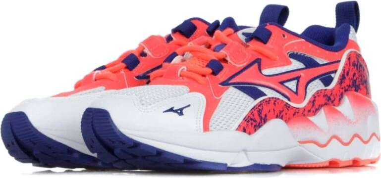 Mizuno Heren lage schoen in wit koraal blauw Multicolor Heren