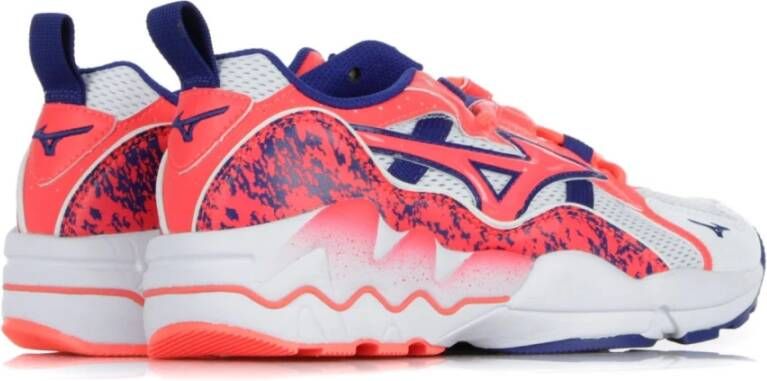 Mizuno Heren lage schoen in wit koraal blauw Multicolor Heren