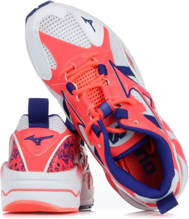 Mizuno Heren lage schoen in wit koraal blauw Multicolor Heren