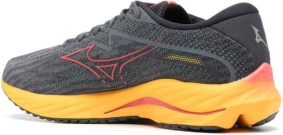 Mizuno WAVE RIDER 27 heren hardloopschoenen J1G 51 grijs oranje - Foto 10
