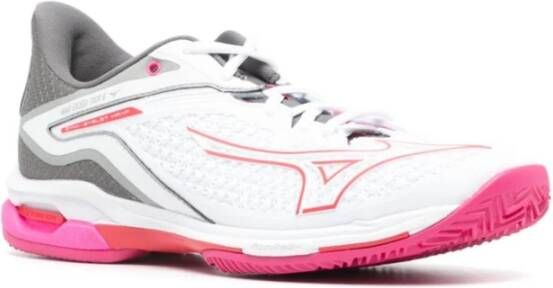 Mizuno Roze Sneakers met Reliëf Afwerking Multicolor Dames