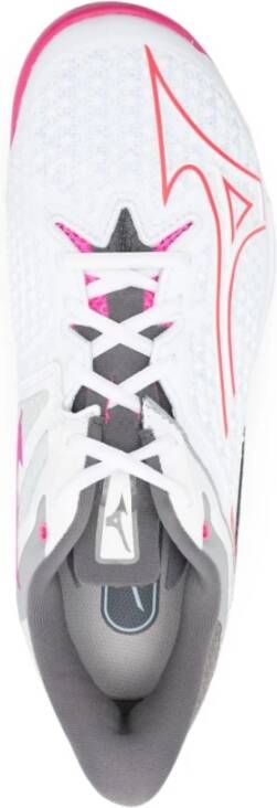 Mizuno Roze Sneakers met Reliëf Afwerking Multicolor Dames