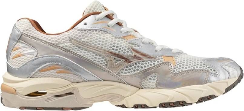 Mizuno White Wave Rider 10 Sneakers Beige Heren