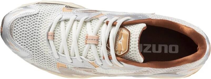 Mizuno White Wave Rider 10 Sneakers Beige Heren
