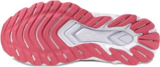 Mizuno Zwarte Wave-Knit Sneakers Roze Zool