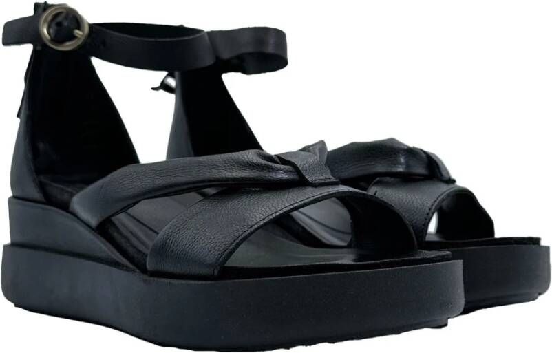 MJUS Flat Sandals Black Dames