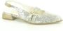 MJUS Grijs Print Dubbele Gesp Sandalen Beige Dames - Thumbnail 2