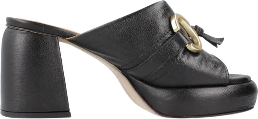 MJUS Heeled Mules Black Dames