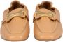 MJUS Nude Leren Loafers met Gouden Detail Beige Dames - Thumbnail 2