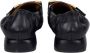 MJUS Zwarte Leren Loafers met Gouden Detail Black Dames - Thumbnail 4