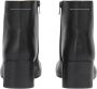 MM6 Maison Margiela Gehakte enkellaarzen van korrelig kalfsleer Zwart Dames - Thumbnail 4