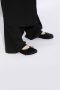 MM6 Maison Margiela Zwarte Satijnen Balletschoenen Ronde neus Strik Black Dames - Thumbnail 38