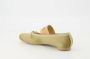 MM6 Maison Margiela Iconische Geborduurde Ballerina's met Leren Blokhak Beige Dames - Thumbnail 12