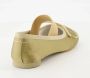 MM6 Maison Margiela Iconische Geborduurde Ballerina's met Leren Blokhak Beige Dames - Thumbnail 13