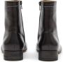 MM6 Maison Margiela Logo-geborduurde leren enkellaarzen Black Dames - Thumbnail 5