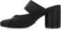 MM6 Maison Margiela Zwarte Satijnen Hakken Muiltjes Ballerina's Black Dames - Thumbnail 11