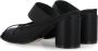 MM6 Maison Margiela Zwarte Satijnen Hakken Muiltjes Ballerina's Black Dames - Thumbnail 12