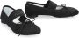 MM6 Maison Margiela Zwarte Satijnen Balletschoenen Ronde neus Strik Black Dames - Thumbnail 7