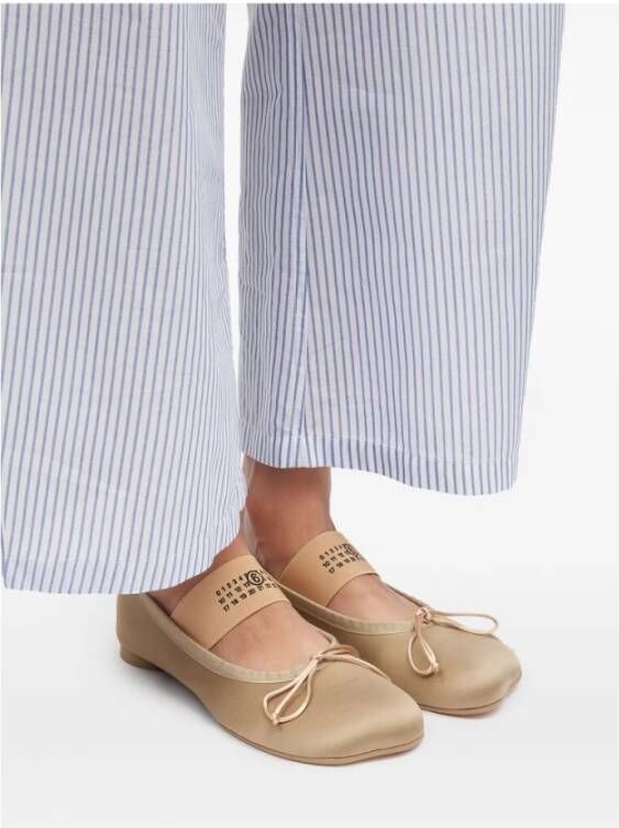 MM6 Maison Margiela Anatomic Ballet Flats Beige Dames