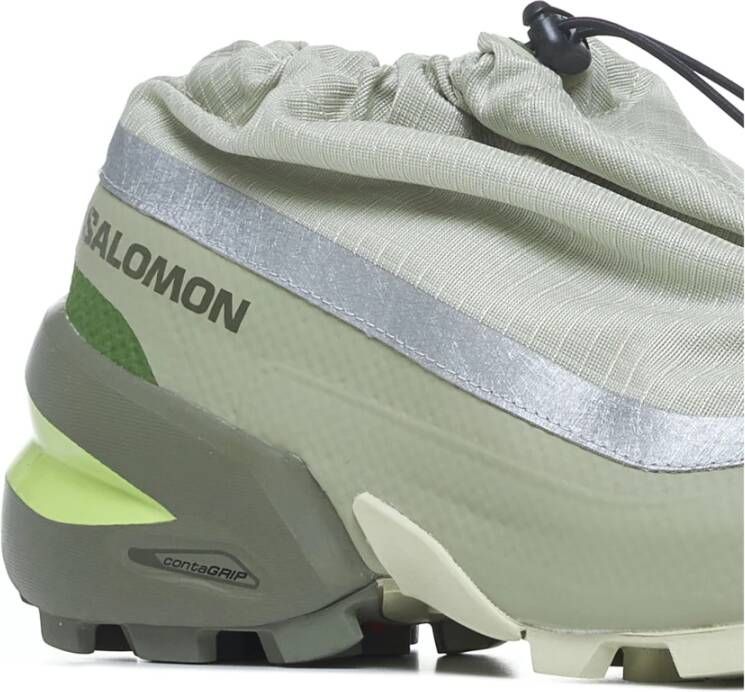 MM6 Maison Margiela Beige Suède Sneakers Green Dames