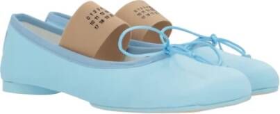 MM6 Maison Margiela Satijnen Ballerina`s Blue Dames