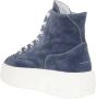 MM6 Maison Margiela Blauwe Suède Platform Sneakers Blue Dames - Thumbnail 3