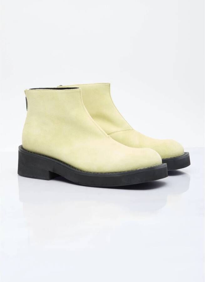 MM6 Maison Margiela Suède enkellaarsjes Green Heren