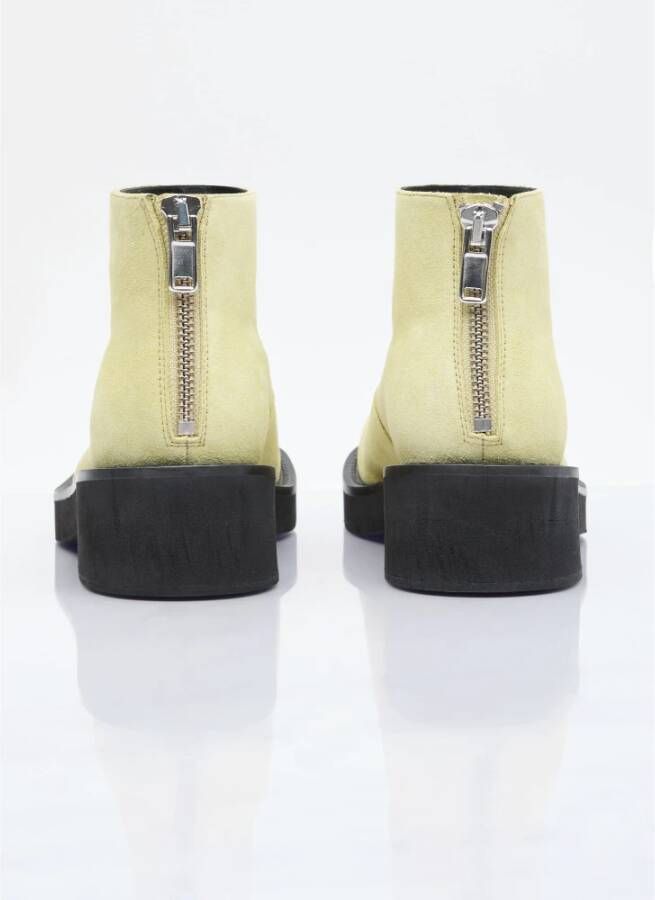 MM6 Maison Margiela Suède enkellaarsjes Green Heren